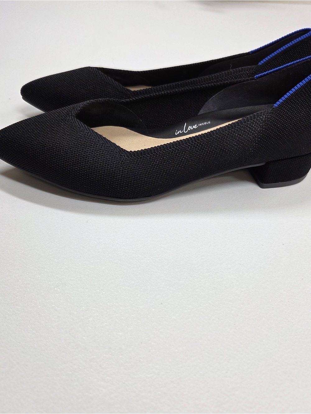 NWOB ROTHY’S The High Point Block Heel Women’s Size 8 Black 8000 - Picture 8 of 11